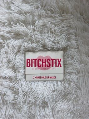 Bitchstix Rose Gold Lip Masks - Pink & White Packaging